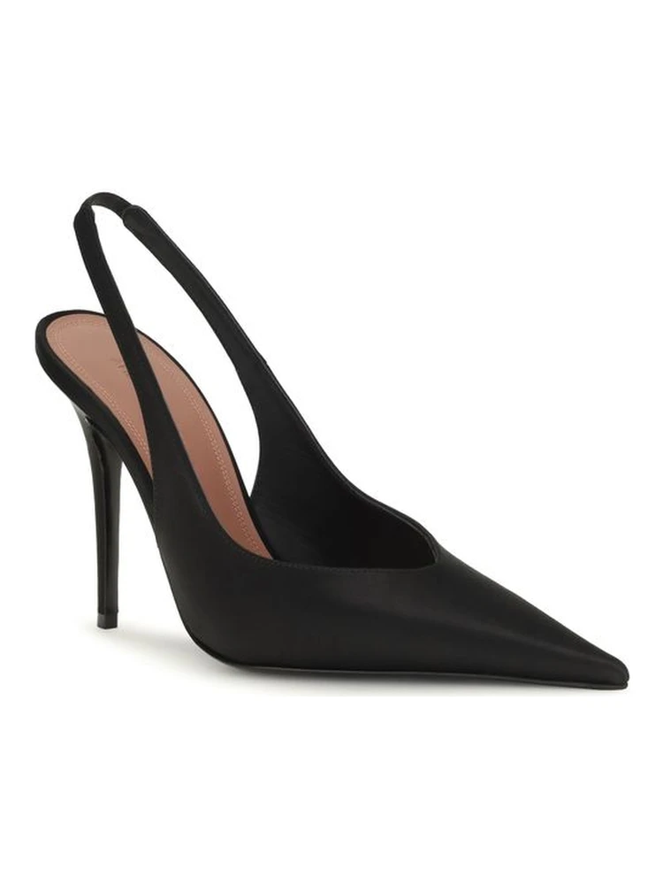 Black Satin High Heel Pumps alternative