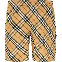 Beige Polyamide Swim Shorts