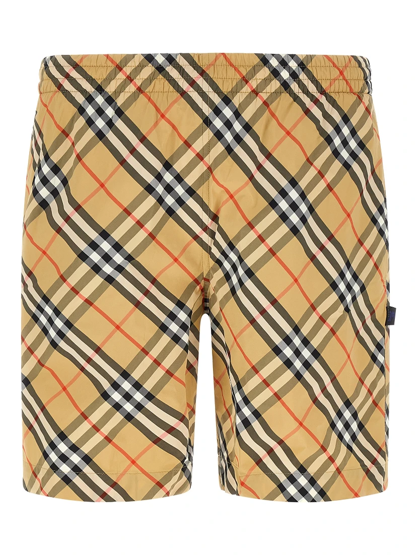 Beige Polyamide Swim Shorts