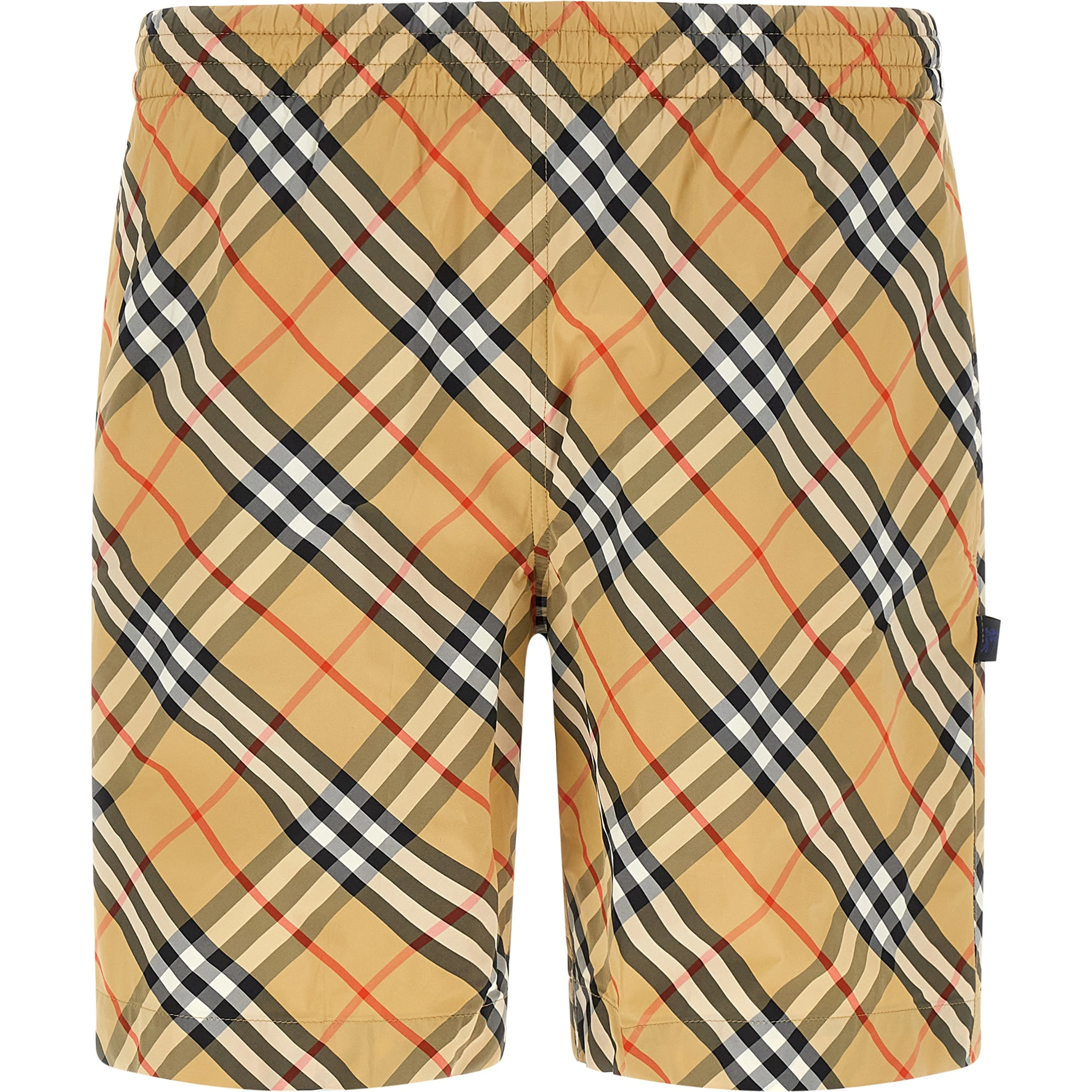 Beige Polyamide Swim Shorts