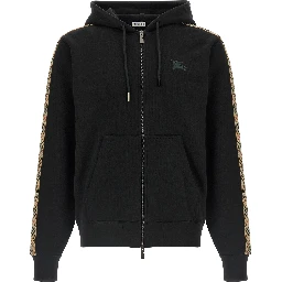 Black Cotton Sweatshirt