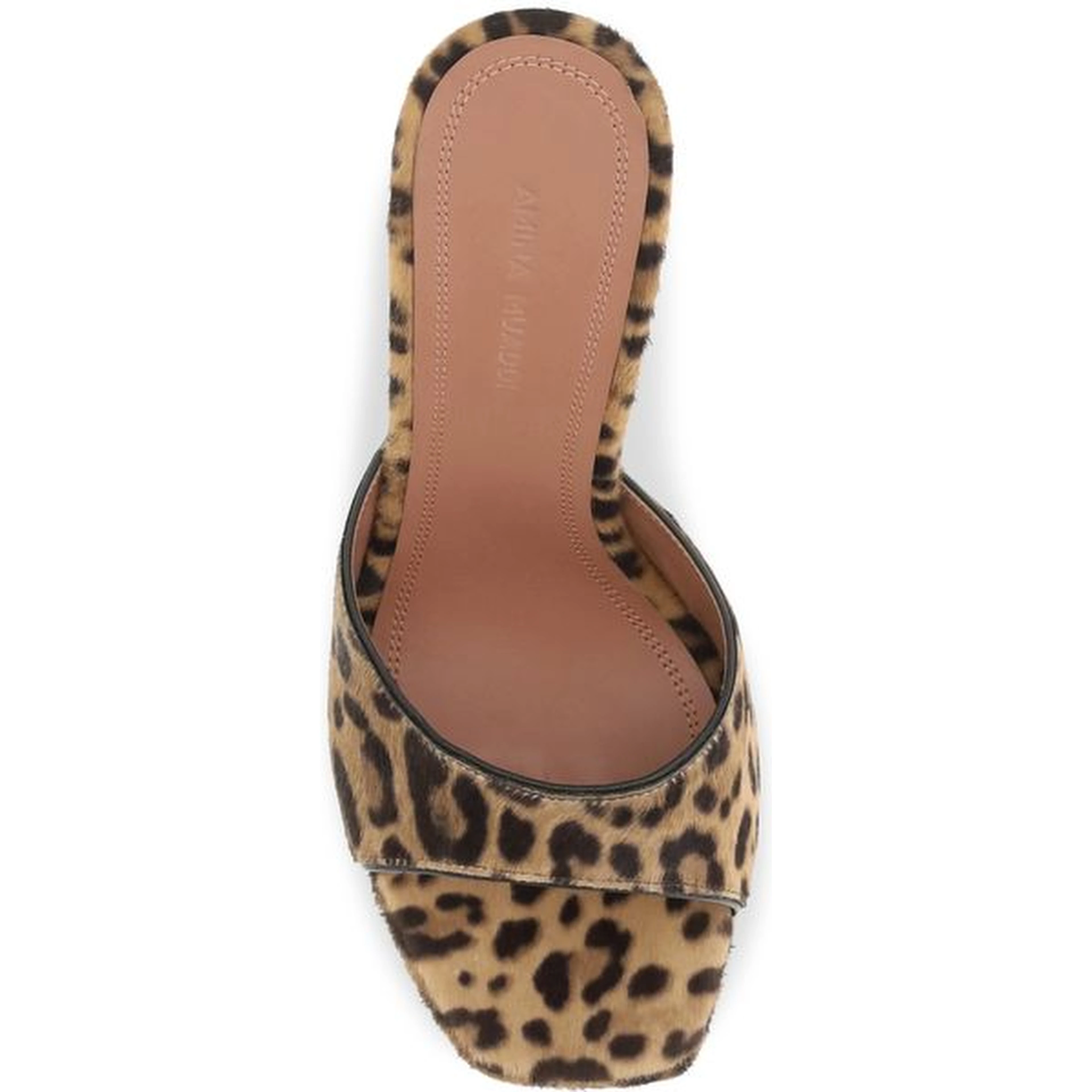 Beige Calf Leather Bos Taurus Platform Sandals