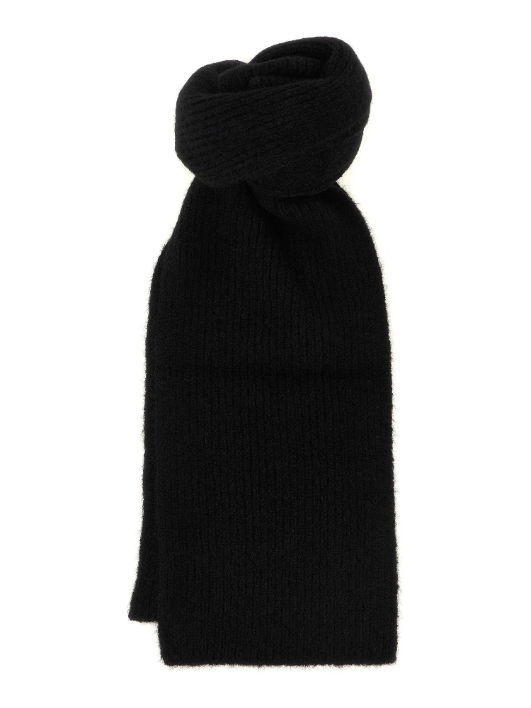 Black Wool Foulard