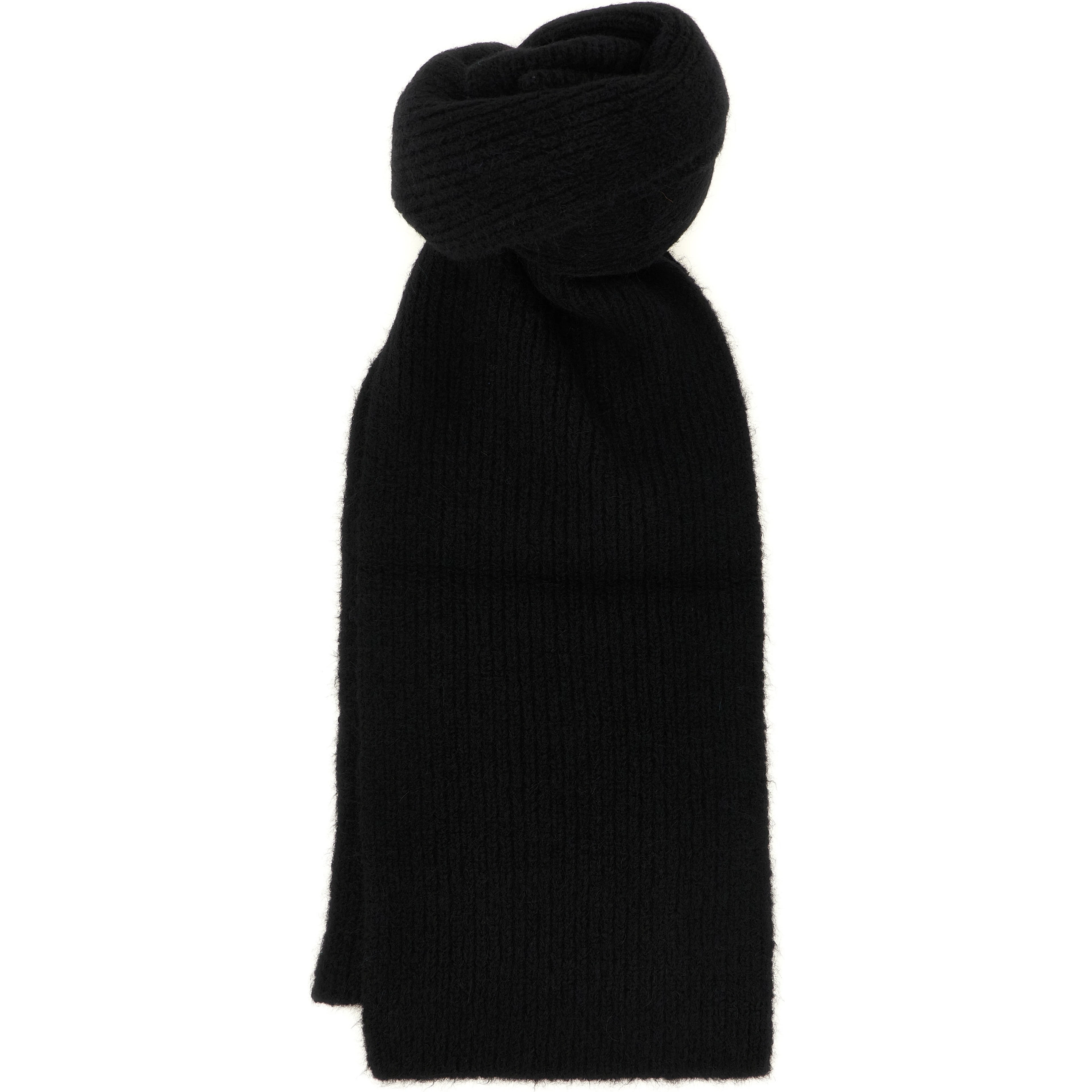 Black Wool Foulard