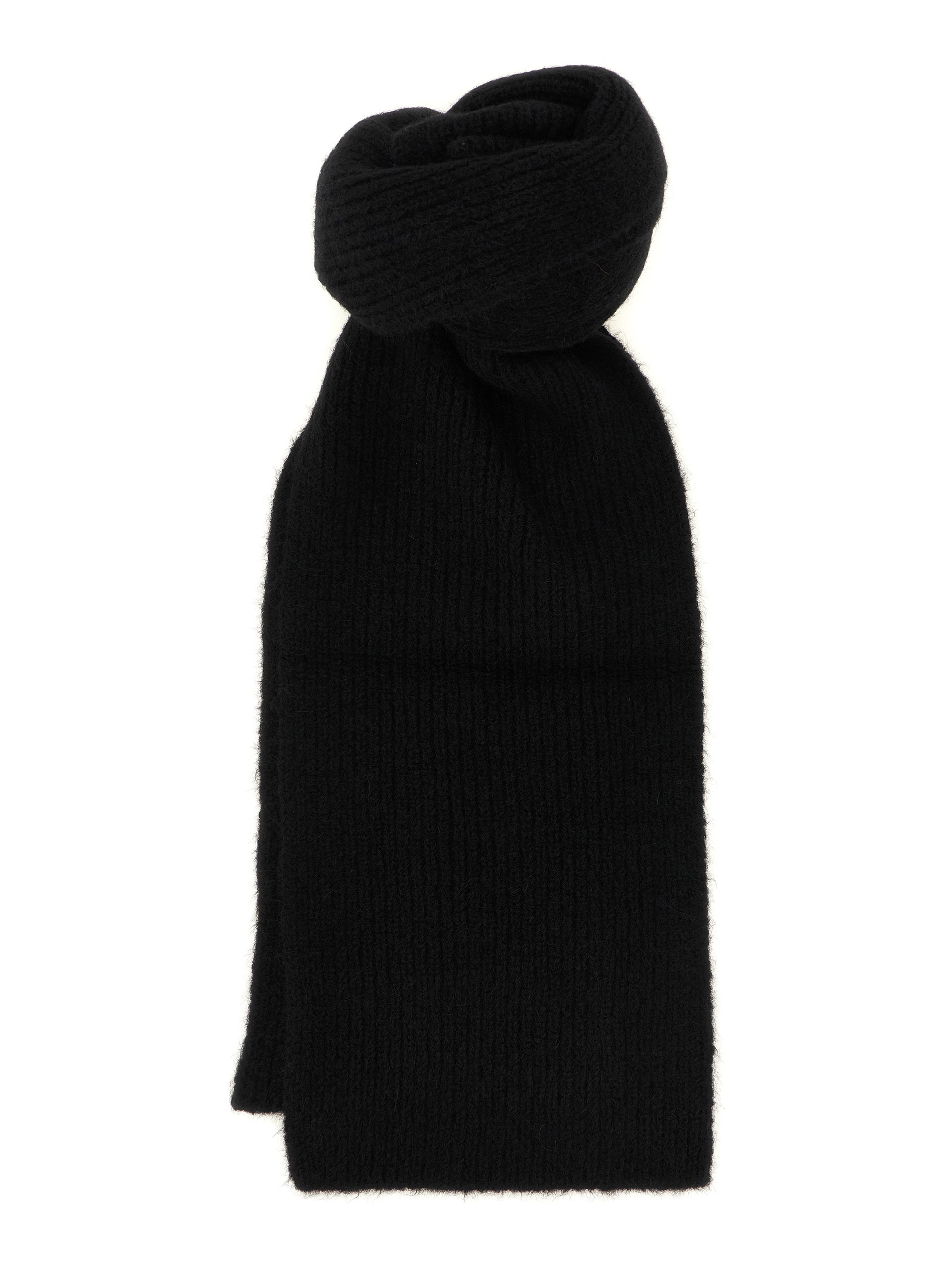 Black Wool Foulard