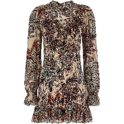 Multicolor Viscose Short Dress