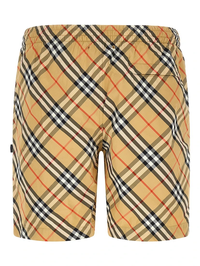 Beige Polyamide Swim Shorts