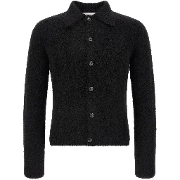 Black Wool Cardigan