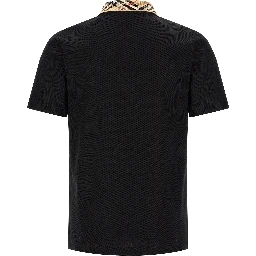 Black Cotton Polo Shirt