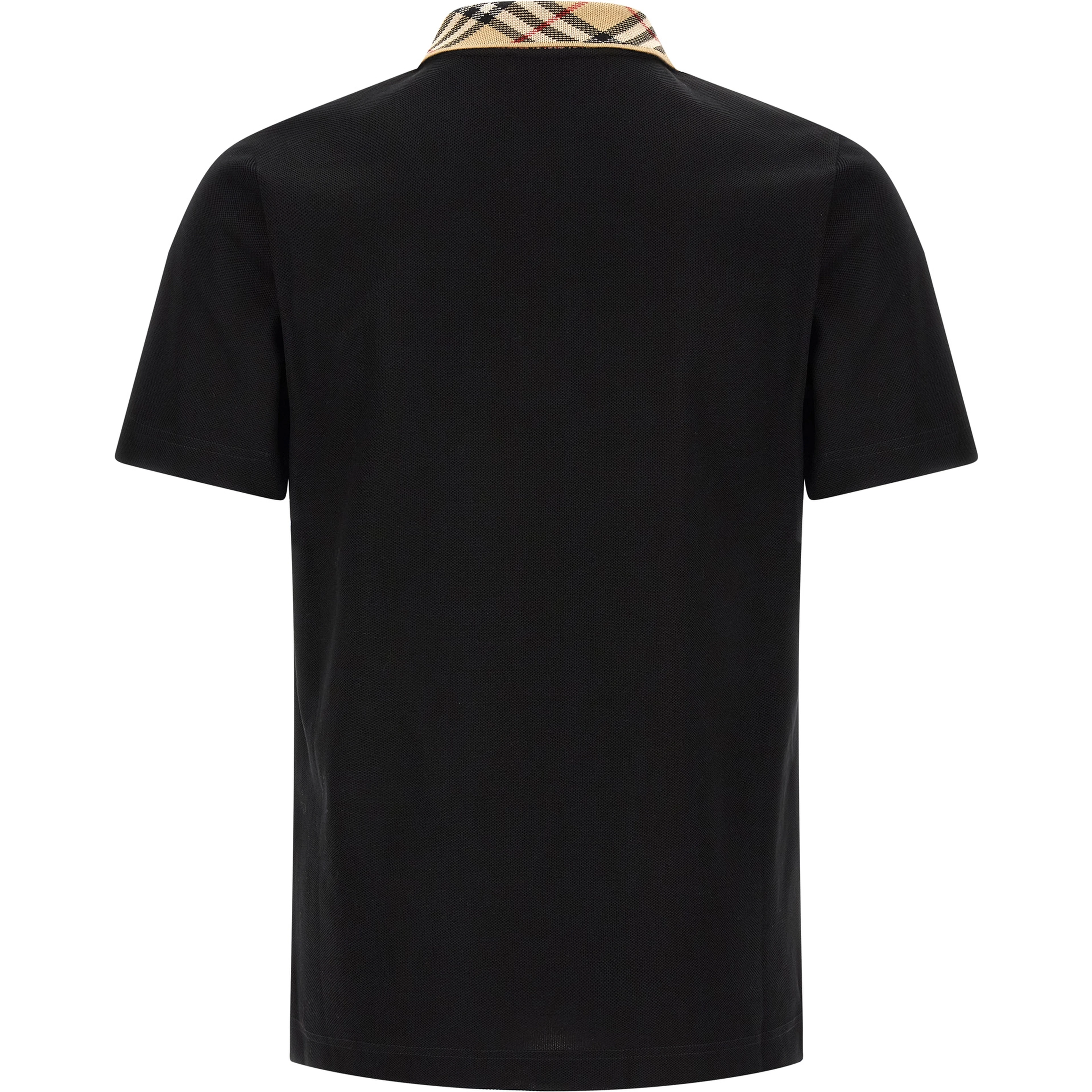 Black Cotton Polo Shirt