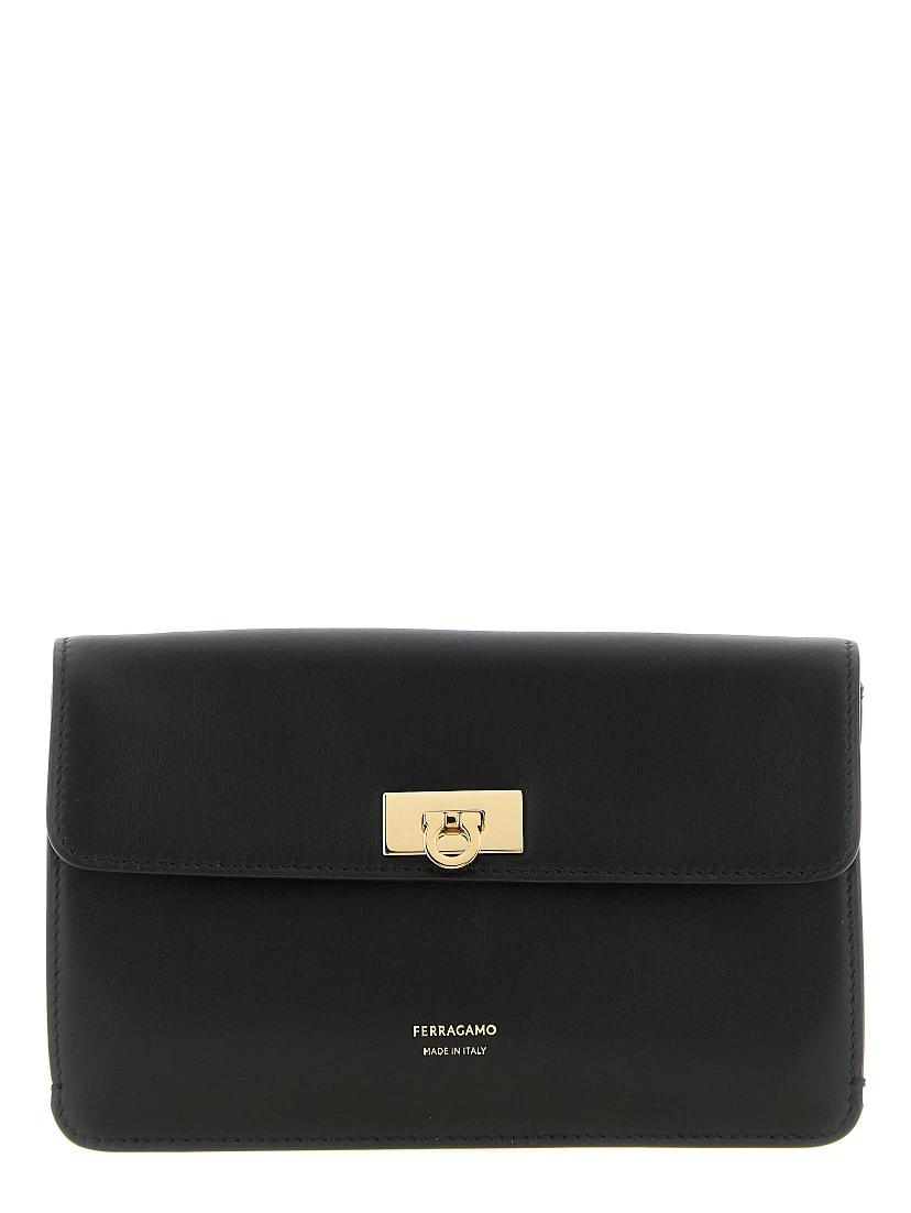 Black Calfskin Clutch Bag