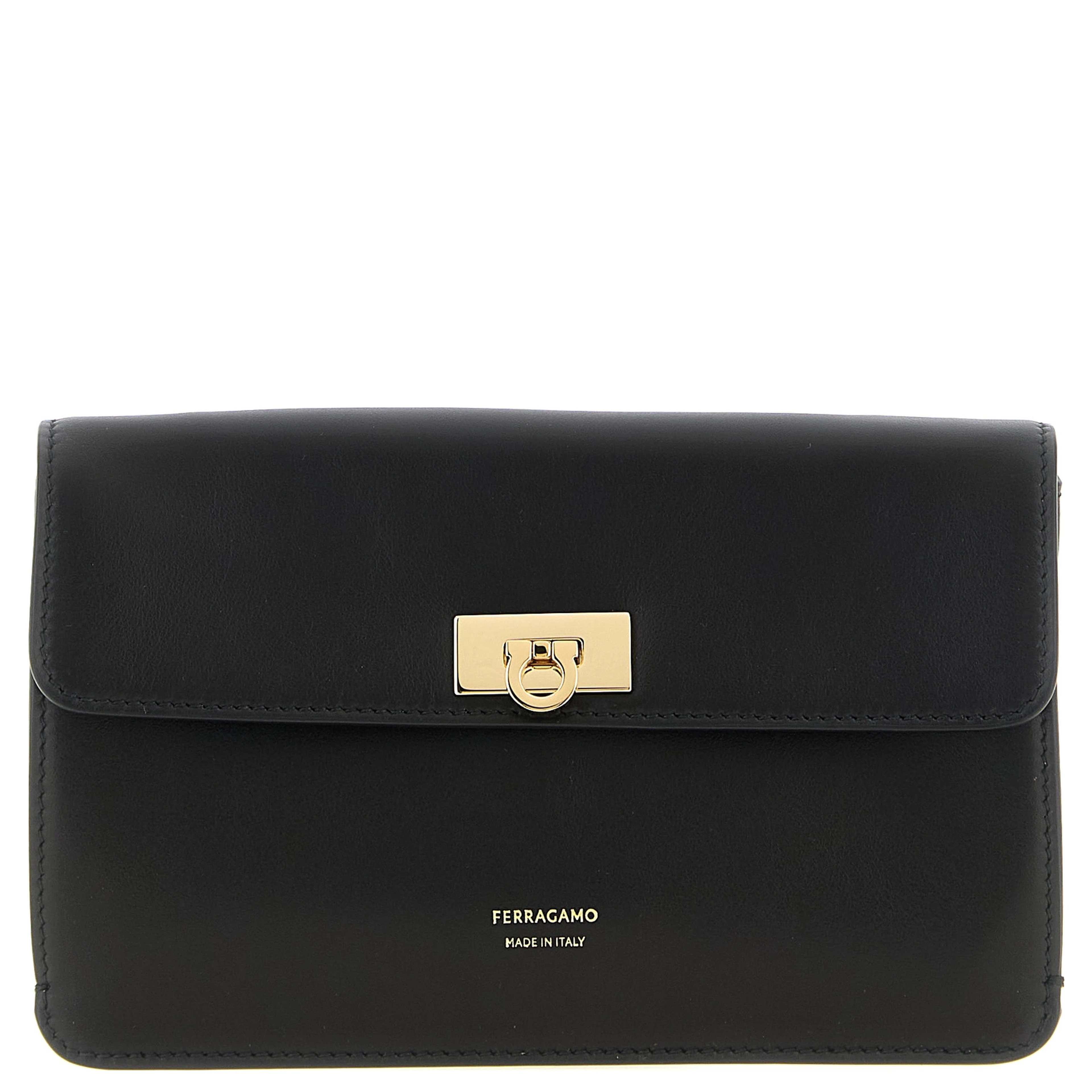 Black Calfskin Clutch Bag