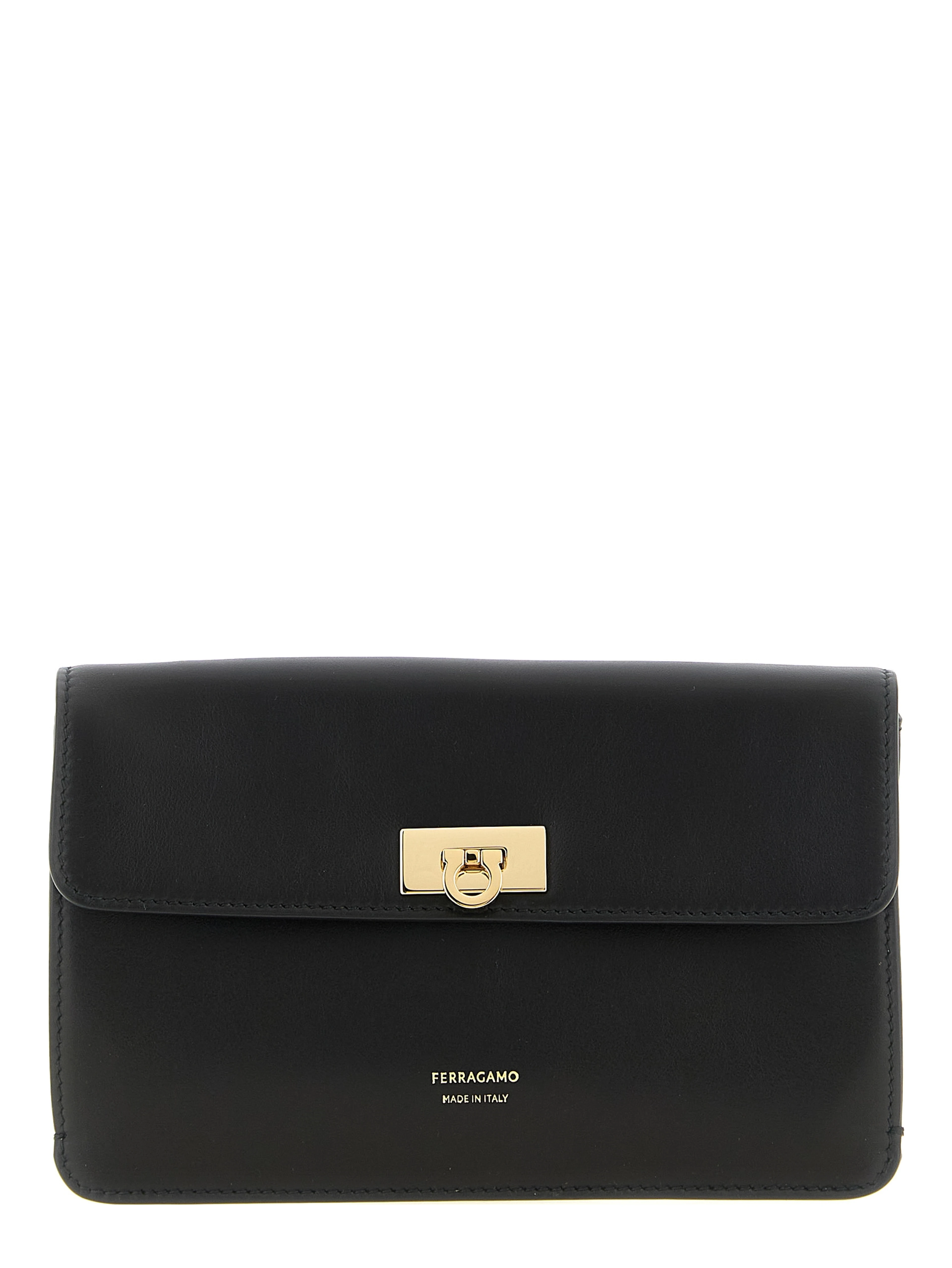 Black Calfskin Clutch Bag