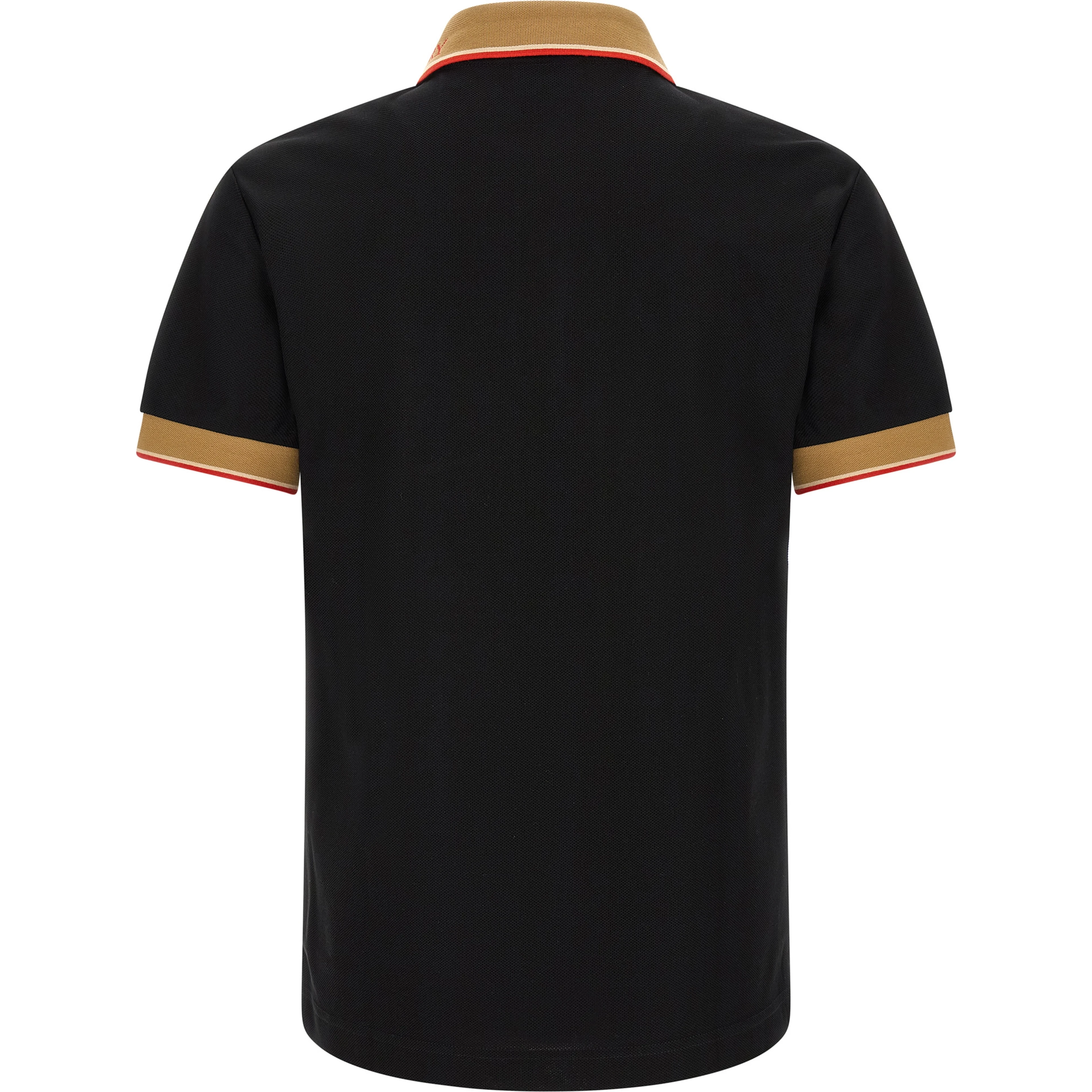 Black Cotton Polo Shirt