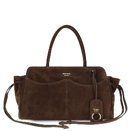 Brown Suede Leather Shoulder Bag