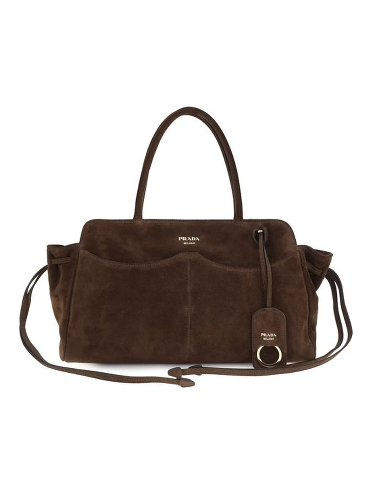 Brown Suede Leather Shoulder Bag