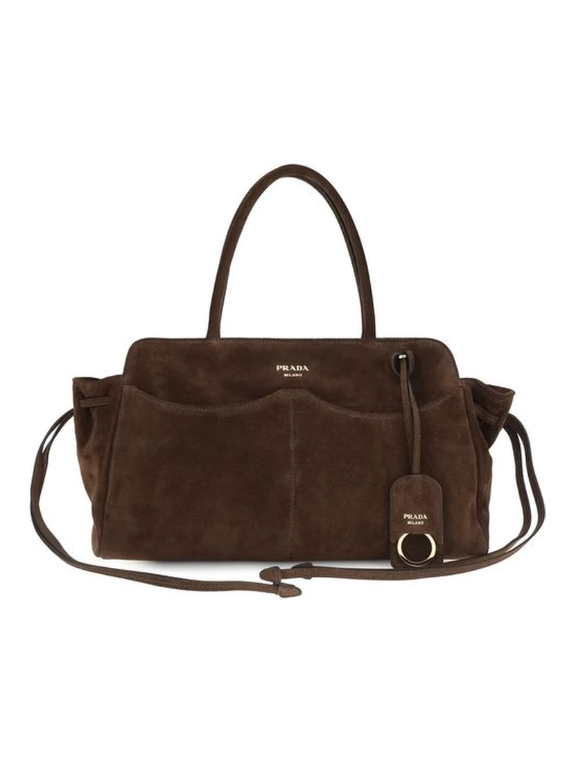 Brown Suede Leather Shoulder Bag