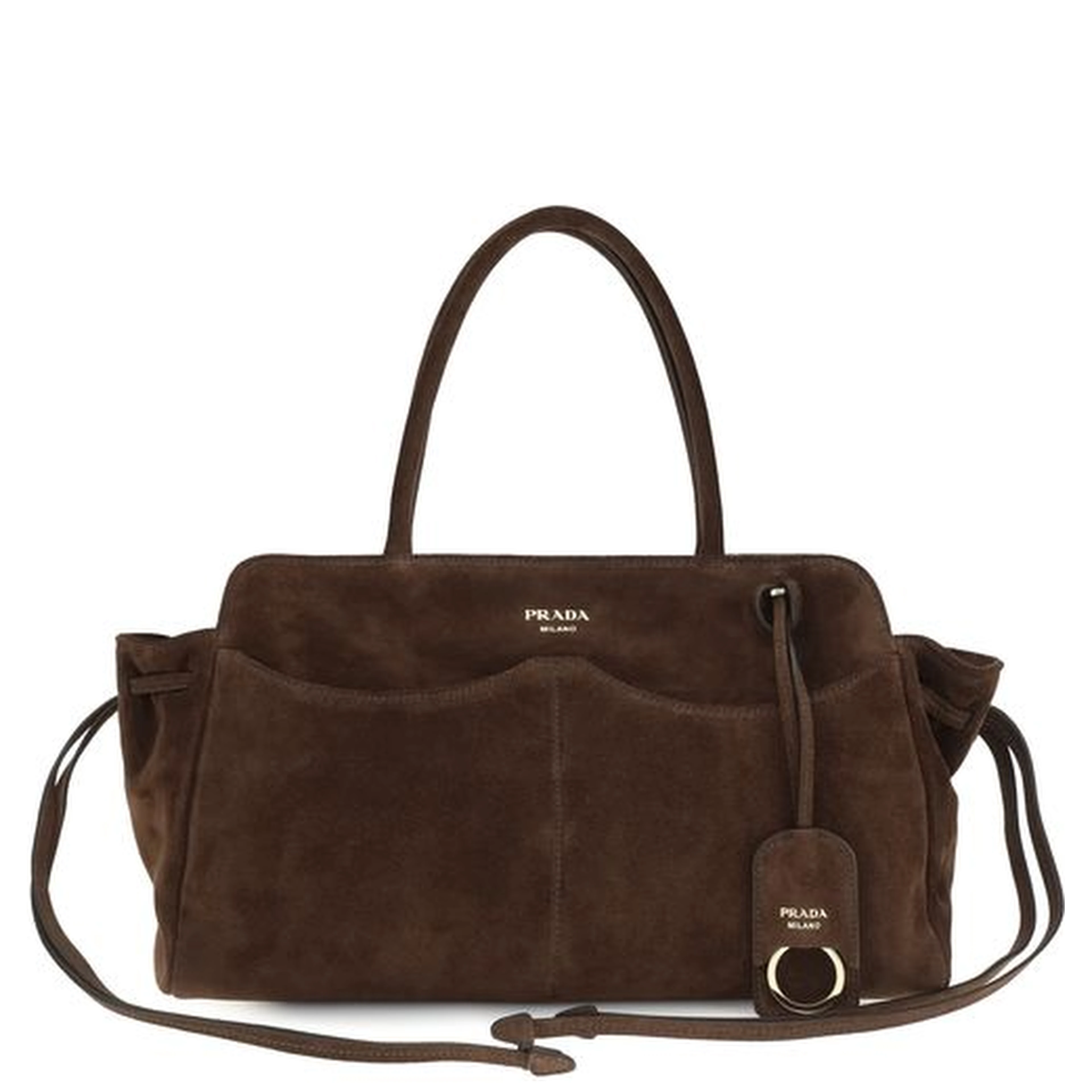 Brown Suede Leather Shoulder Bag