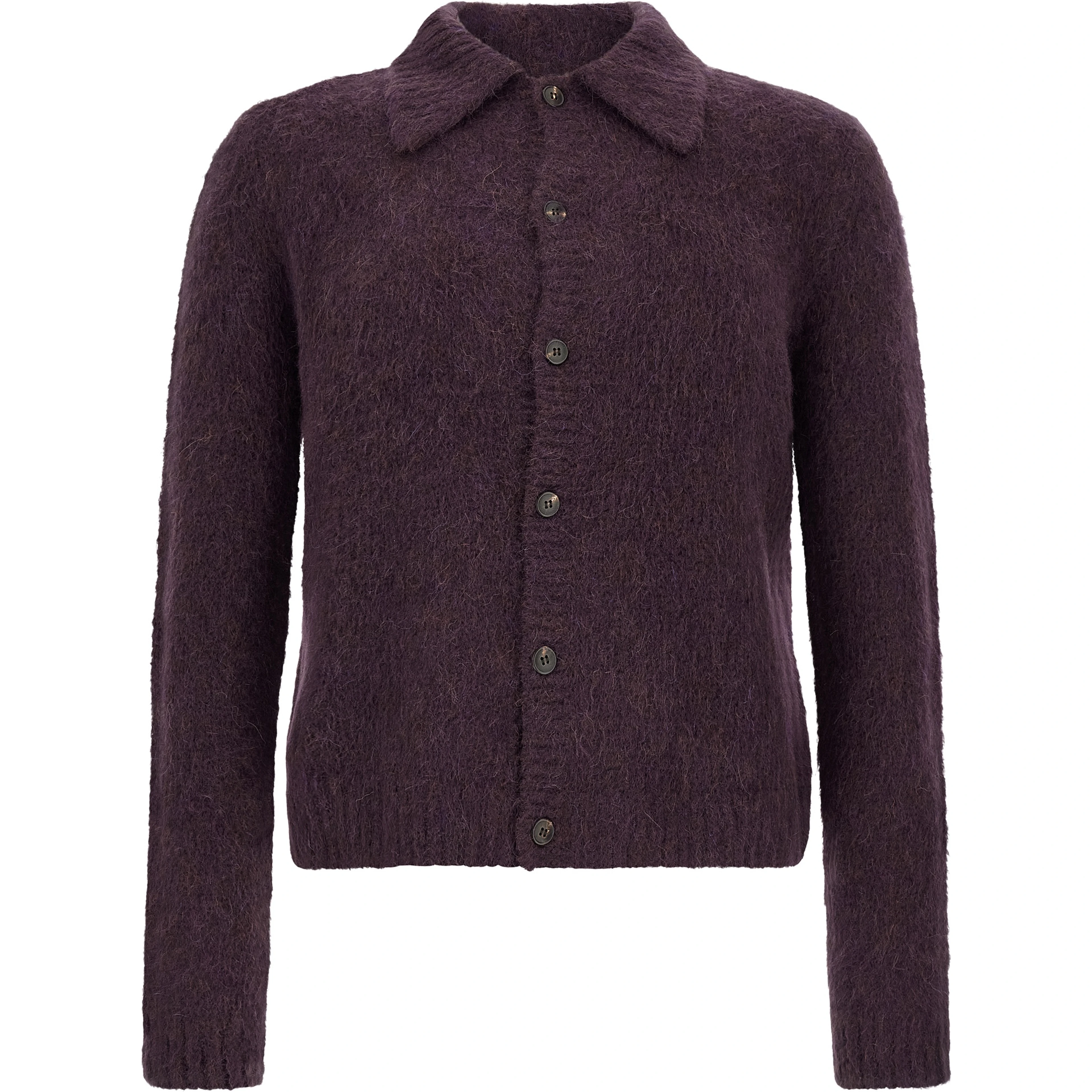 Purple Wool Cardigan