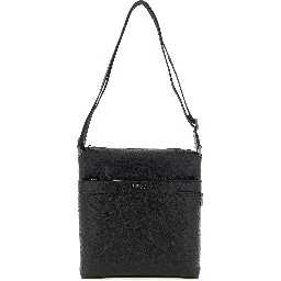 Black Calfskin Crossbody Bag