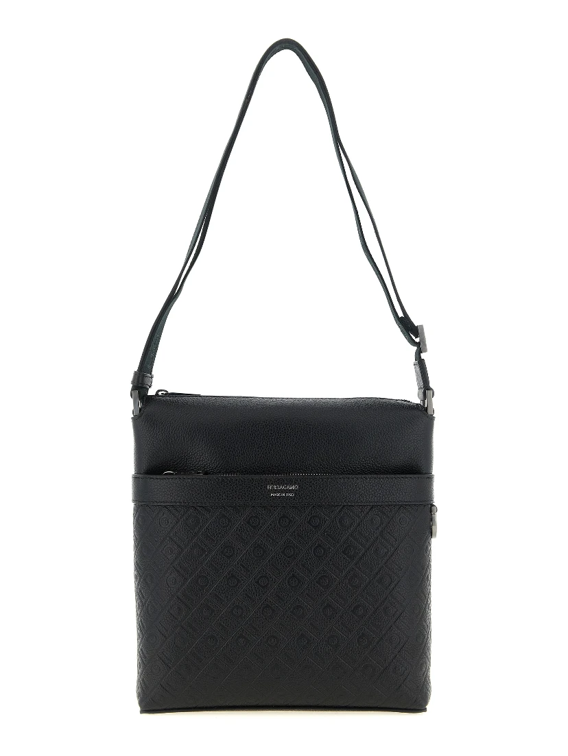 Black Calfskin Crossbody Bag