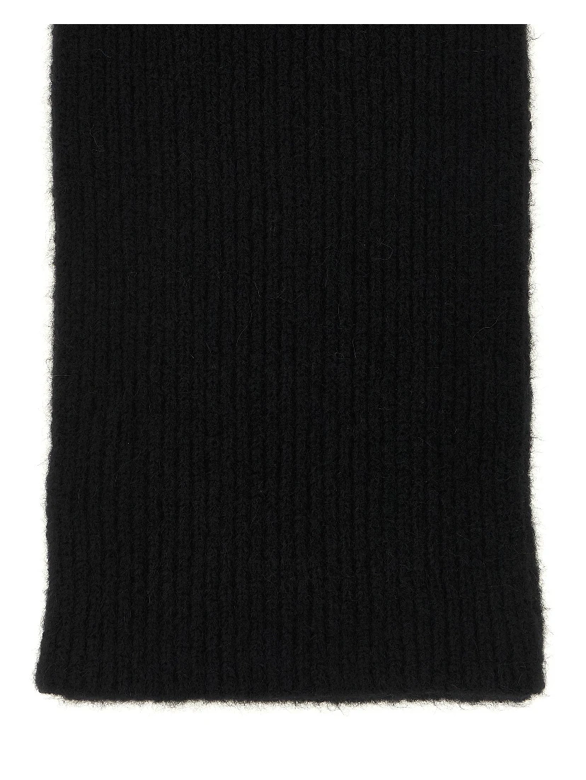 Black Wool Foulard