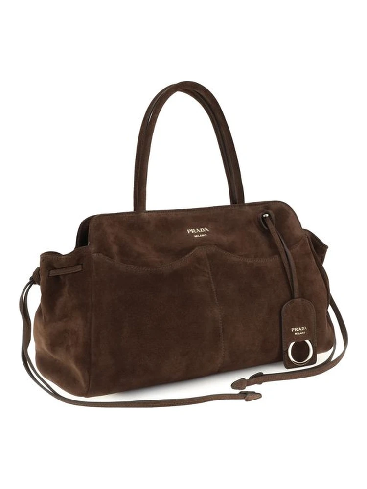 Brown Suede Leather Shoulder Bag alternative