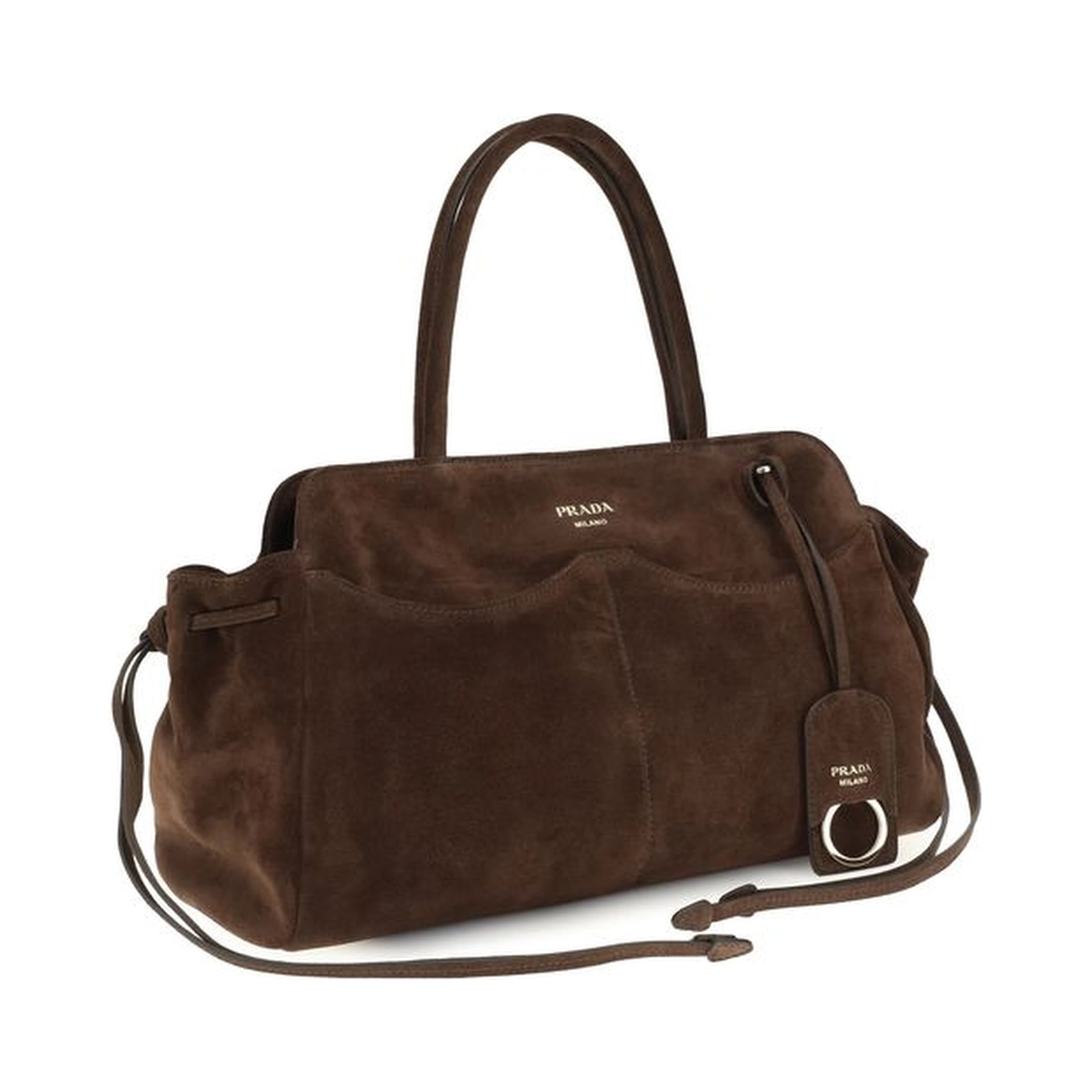 Brown Suede Leather Shoulder Bag