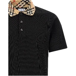 Black Cotton Polo Shirt
