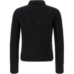 Black Wool Cardigan