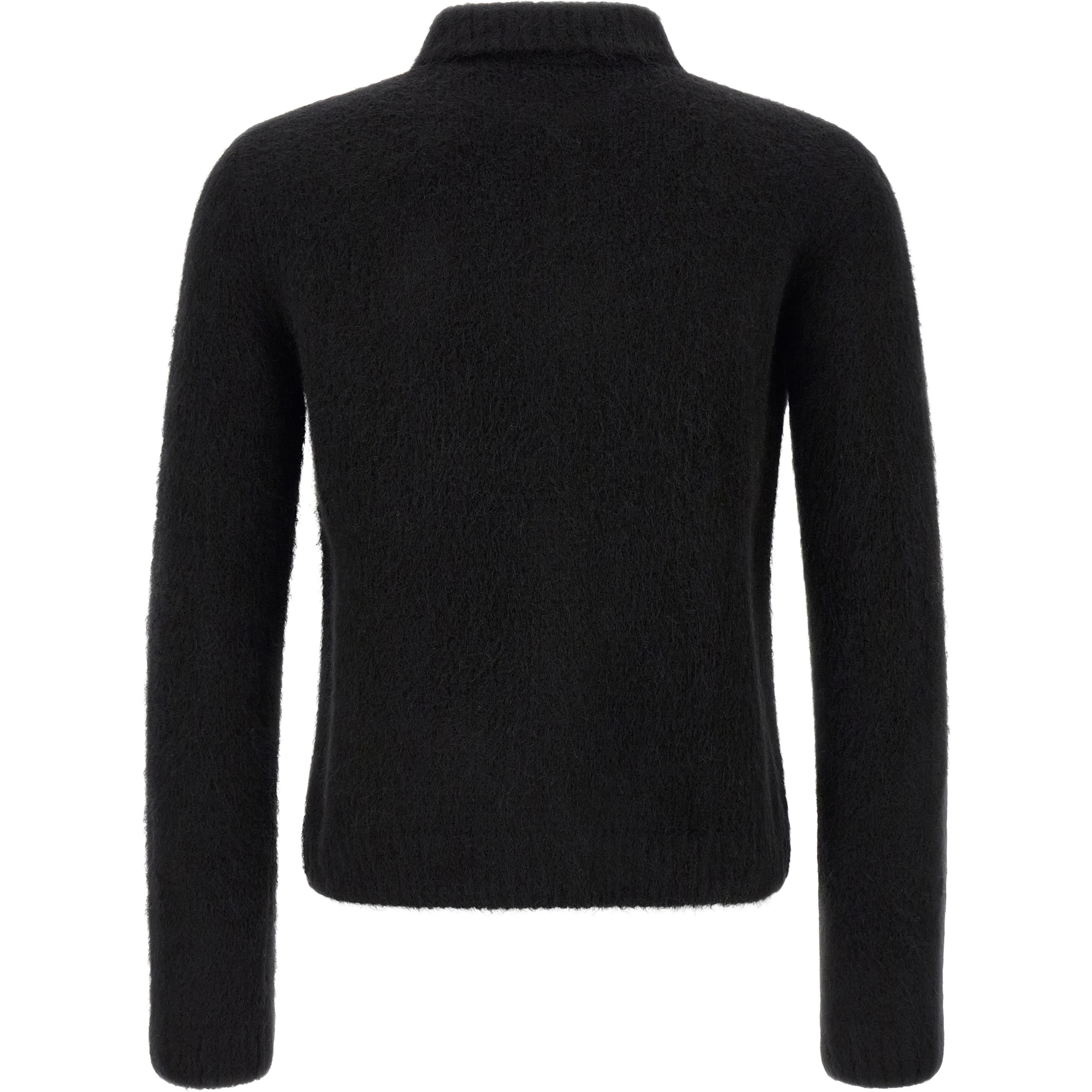 Black Wool Cardigan