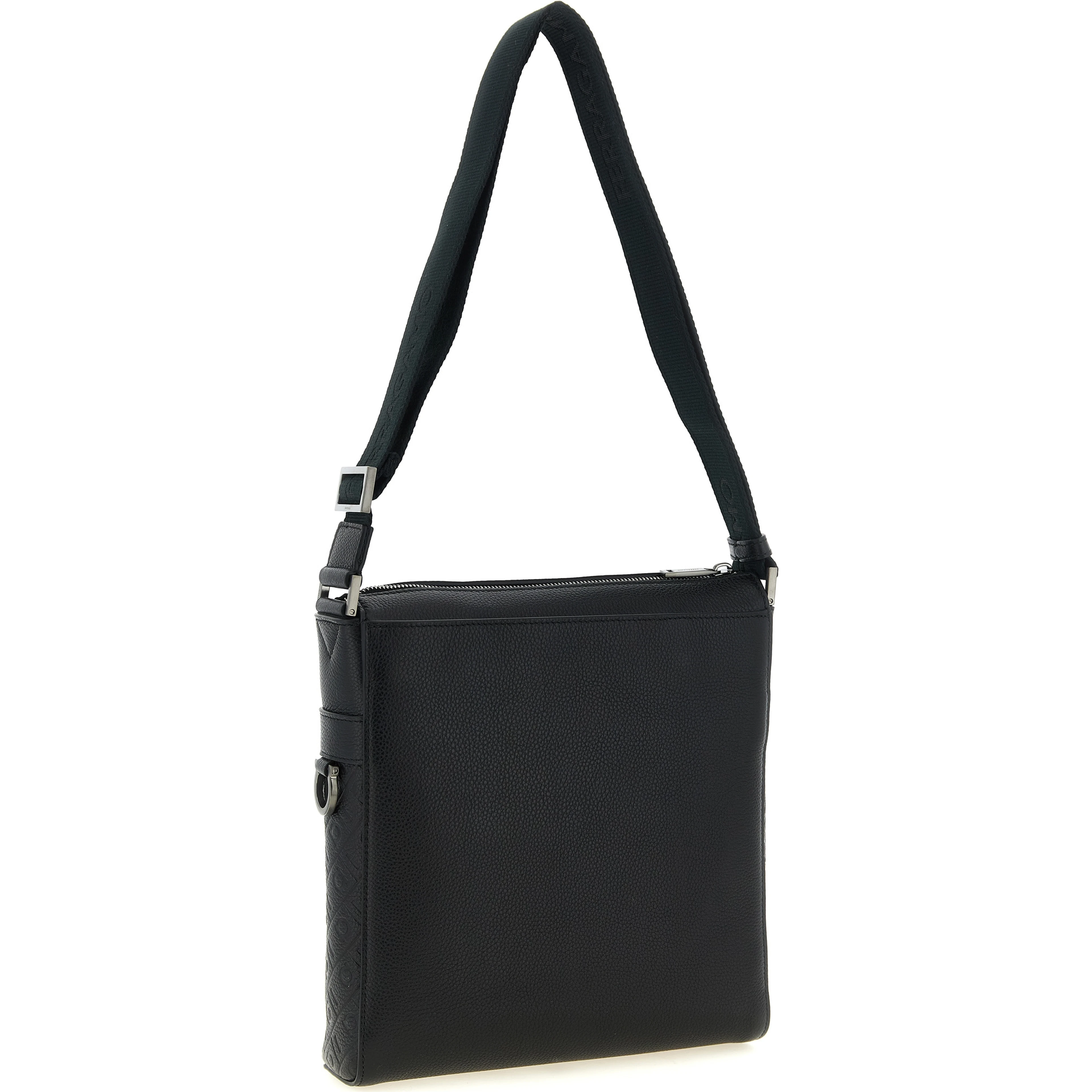 Black Calfskin Crossbody Bag