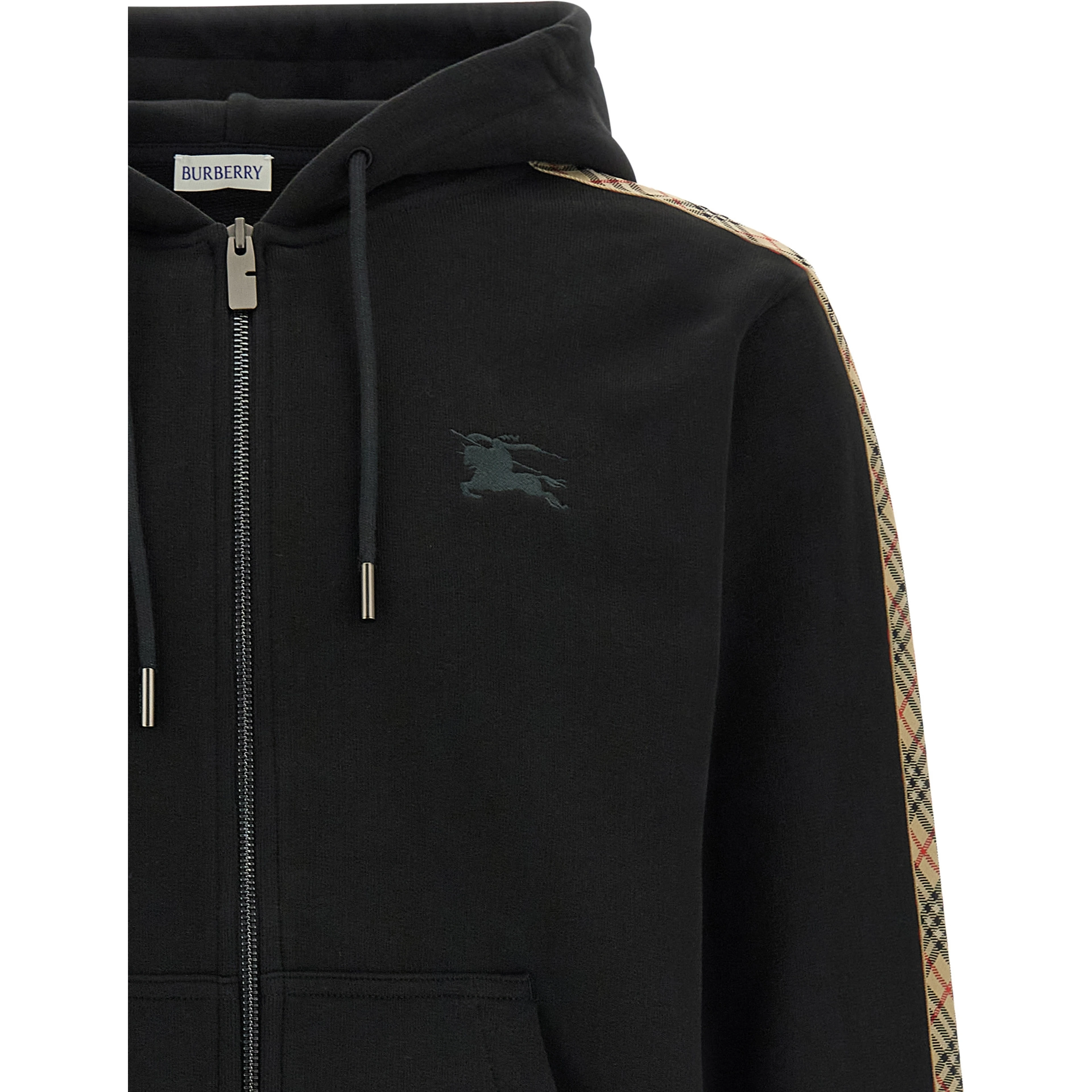 Black Cotton Sweatshirt