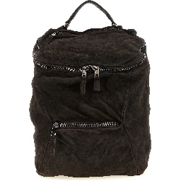 Brown Lamb Leather Backpack