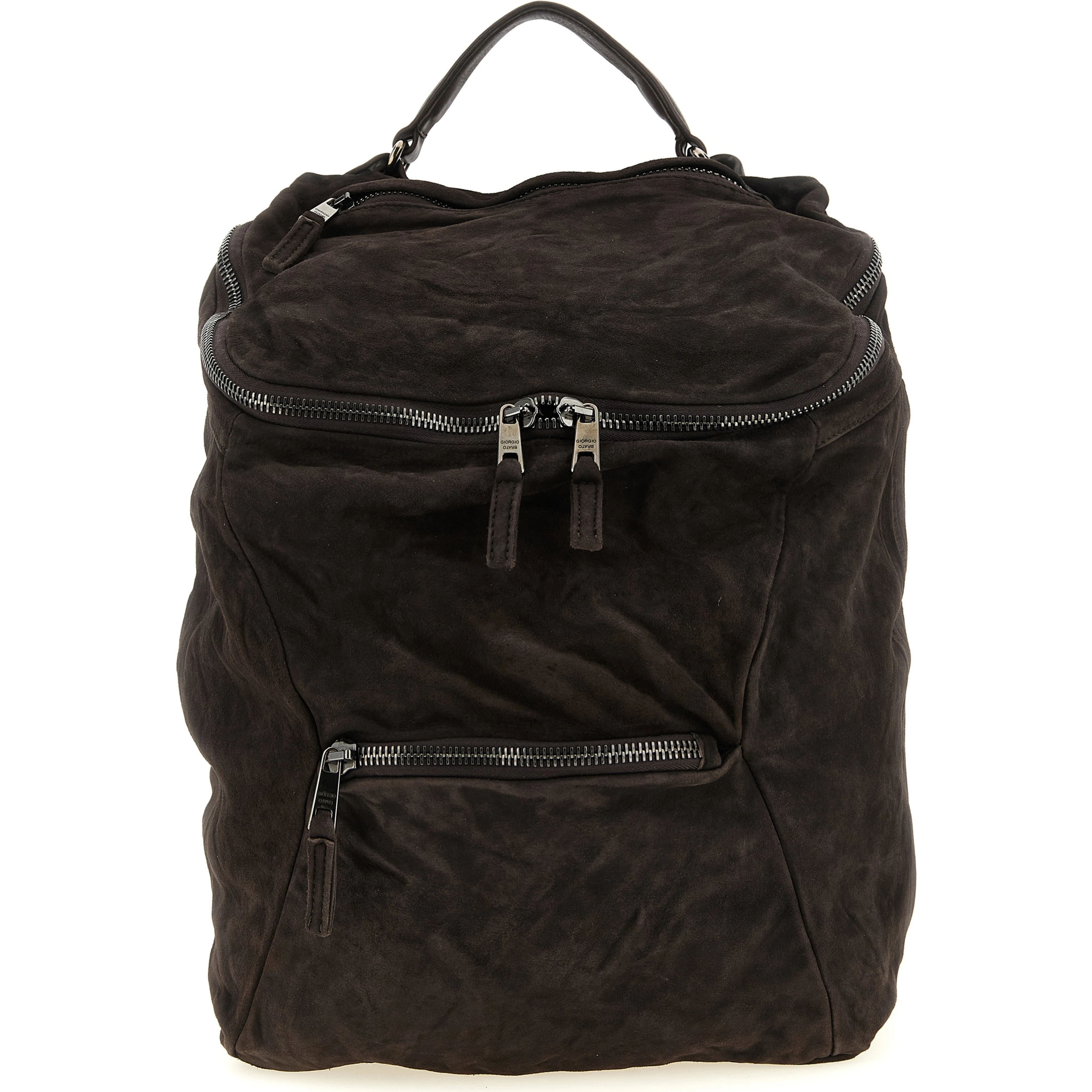 Brown Lamb Leather Backpack