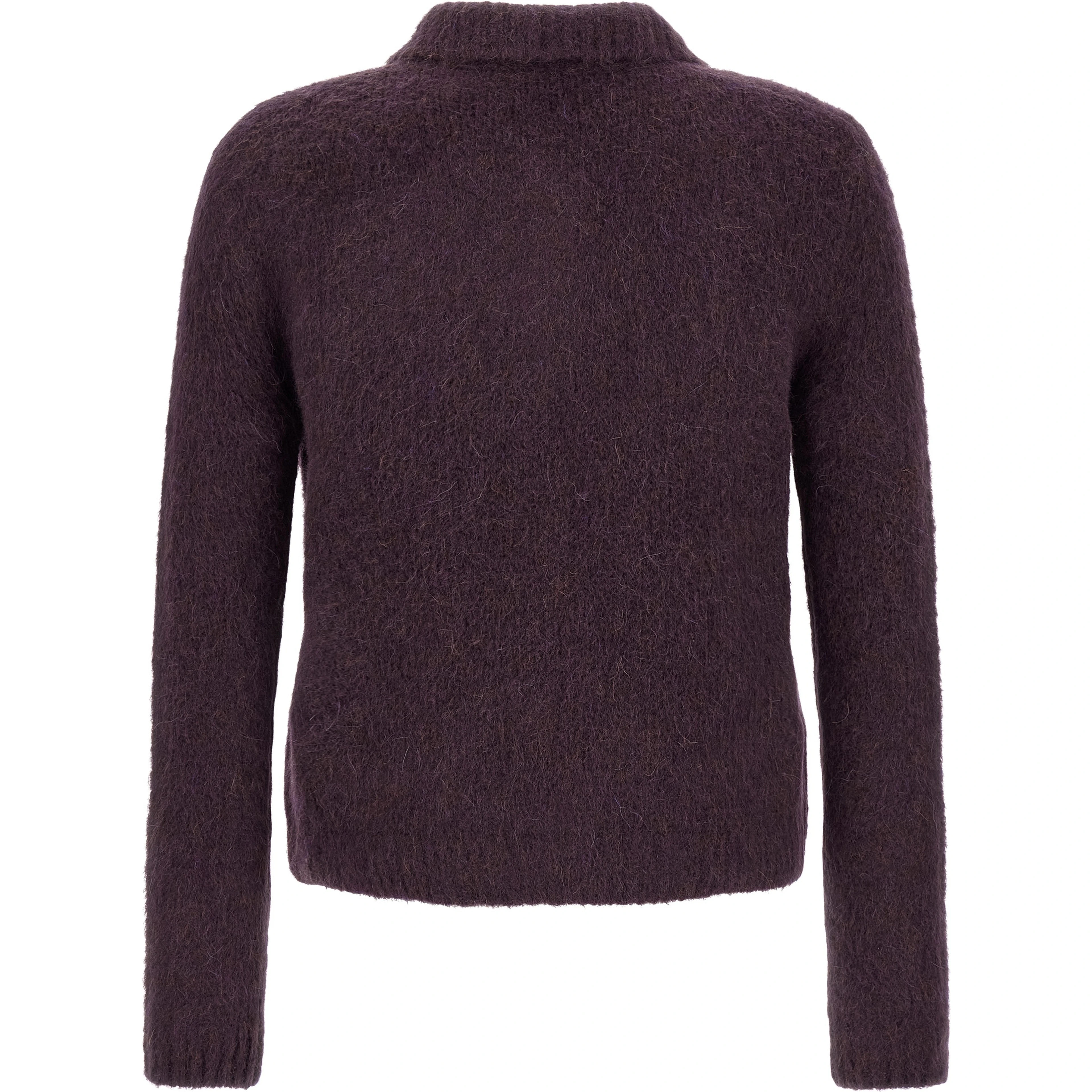Purple Wool Cardigan