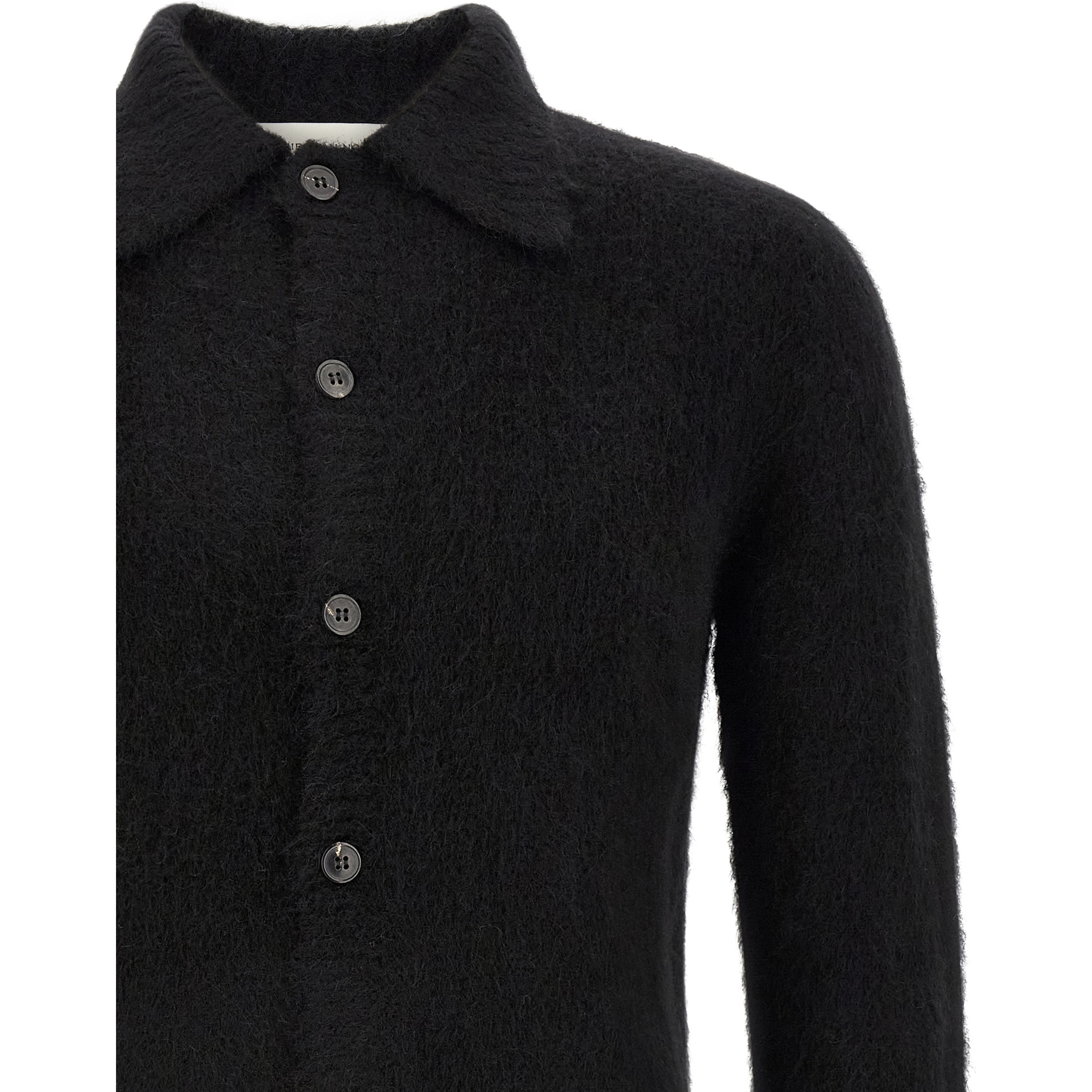 Black Wool Cardigan