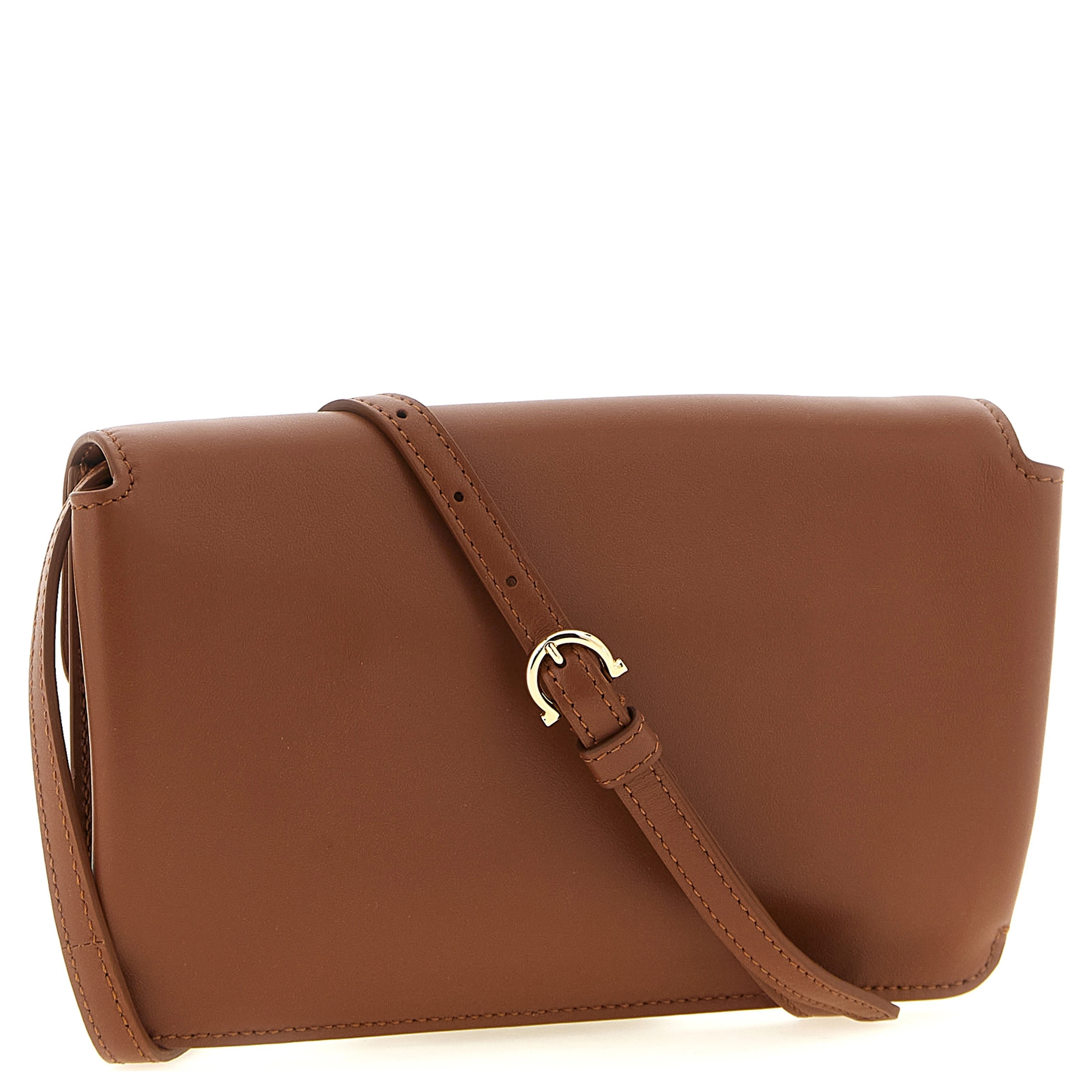 Brown Calfskin Clutch Bag