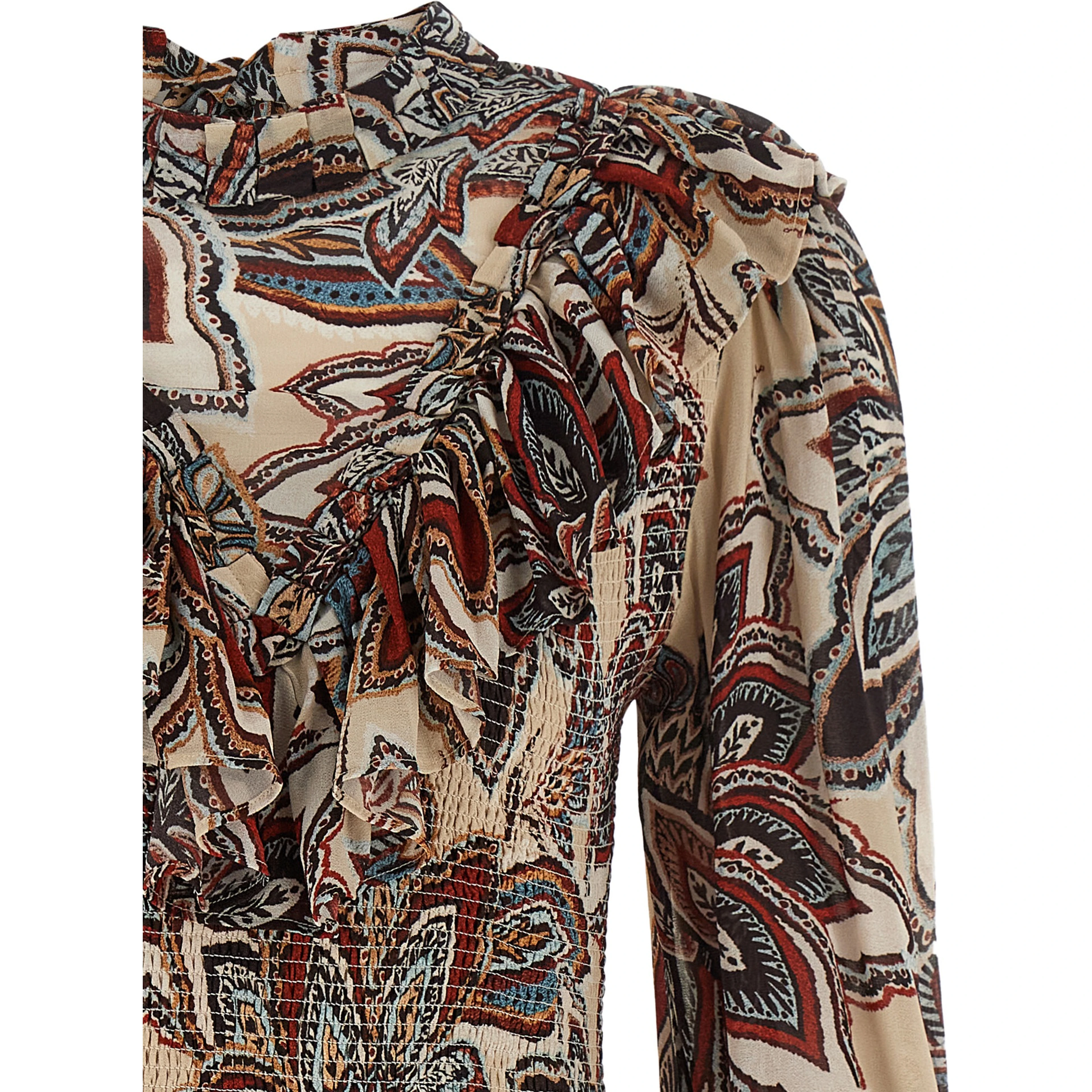 Multicolor Viscose Short Dress