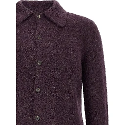 Purple Wool Cardigan