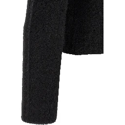 Black Wool Cardigan