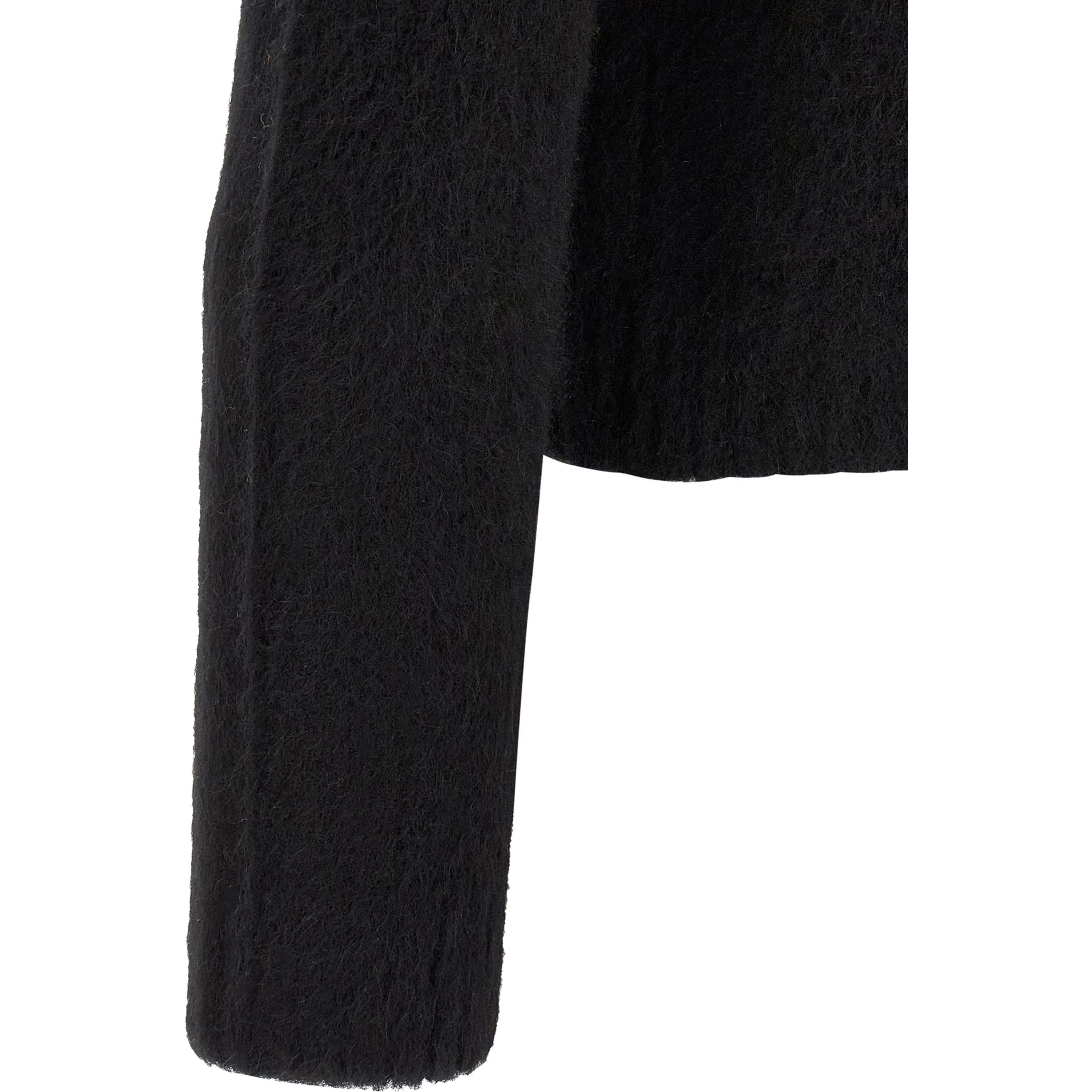 Black Wool Cardigan