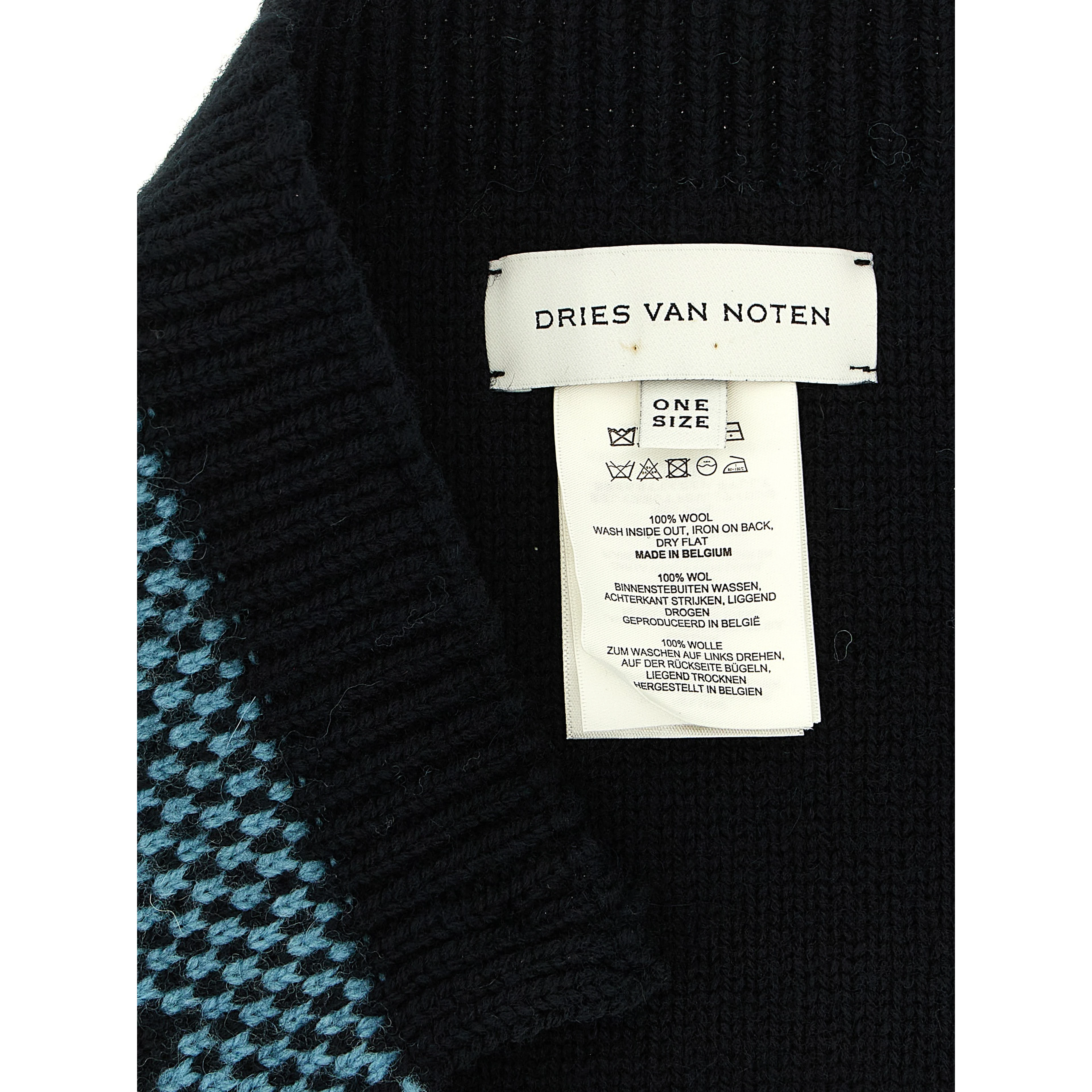 Blue Wool Foulard