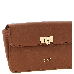 Brown Calfskin Clutch Bag