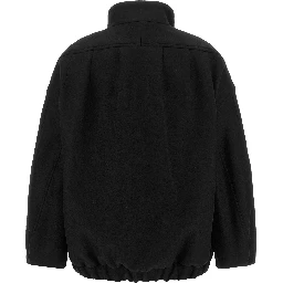 Black Wool Bomber