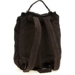 Brown Lamb Leather Backpack