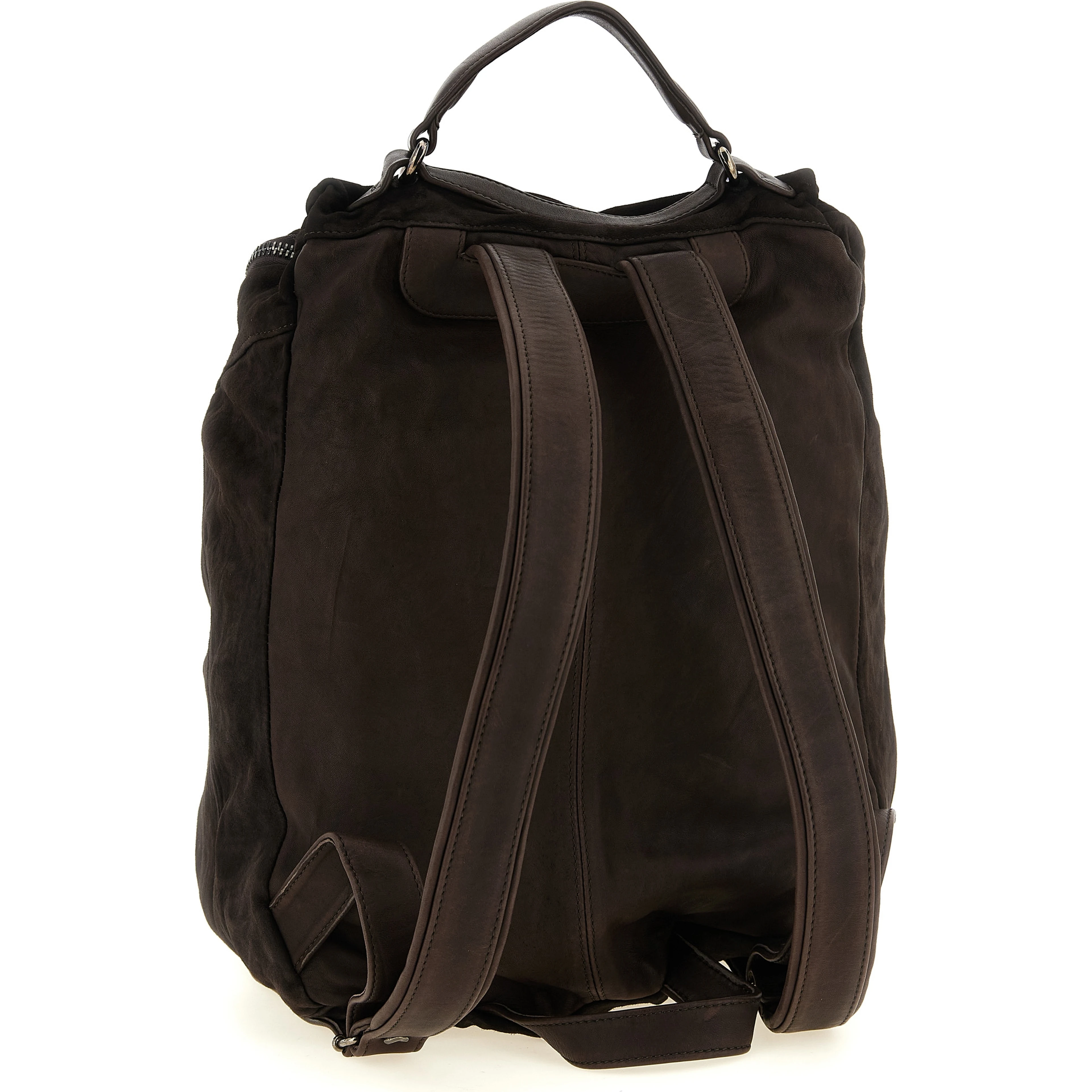 Brown Lamb Leather Backpack