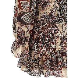 Multicolor Viscose Short Dress