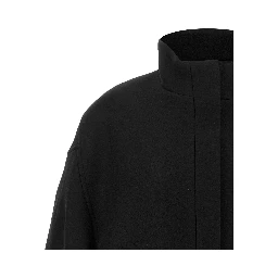 Black Wool Bomber