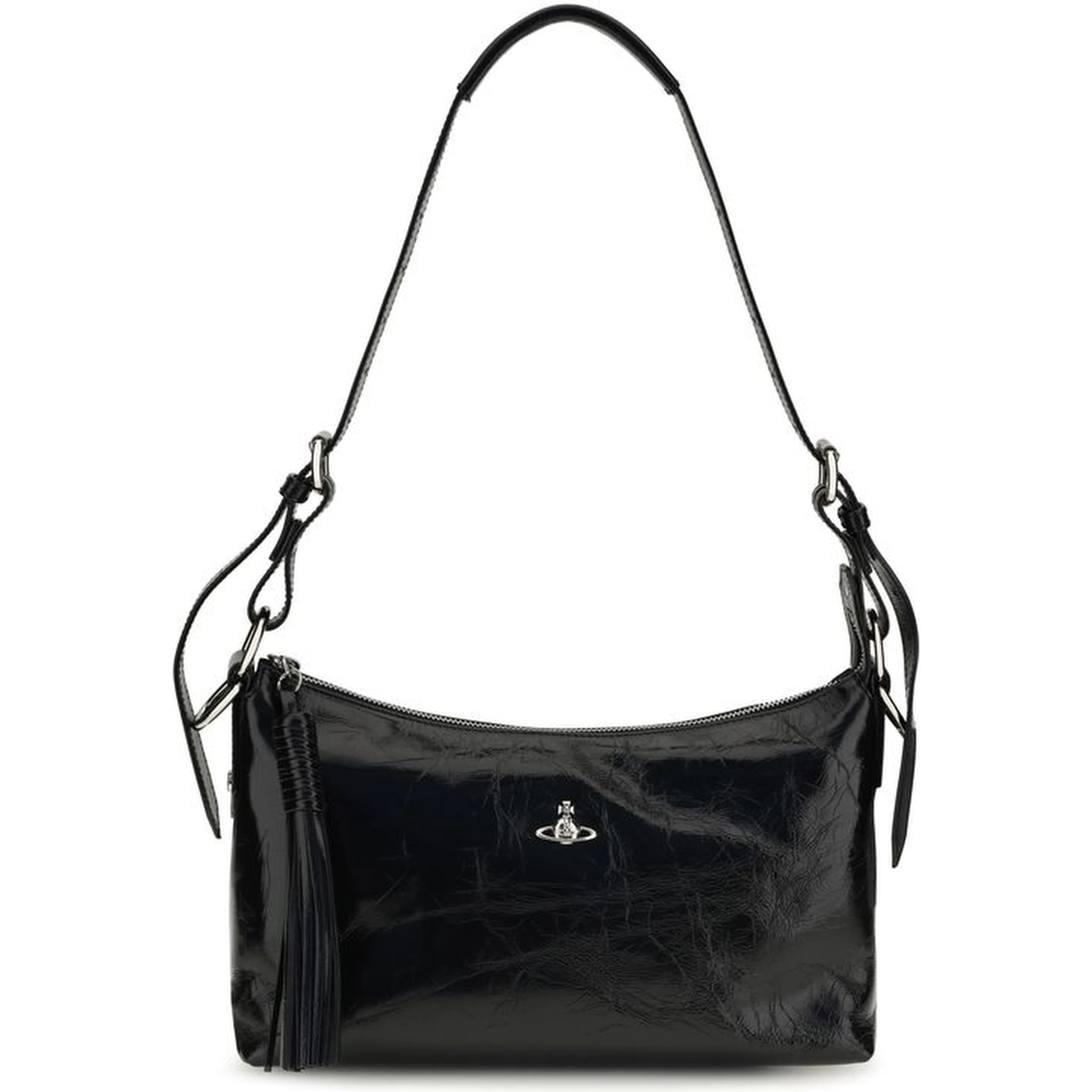 Black Calf Leather Bos Taurus Shoulder Bag